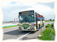 市営バスのある風景～筑後川昇開橋～